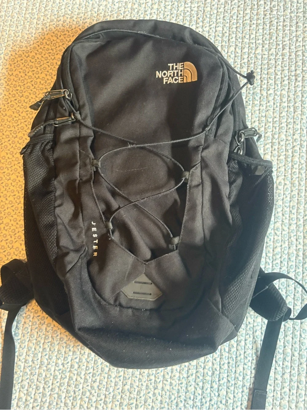 The North Face black backpack